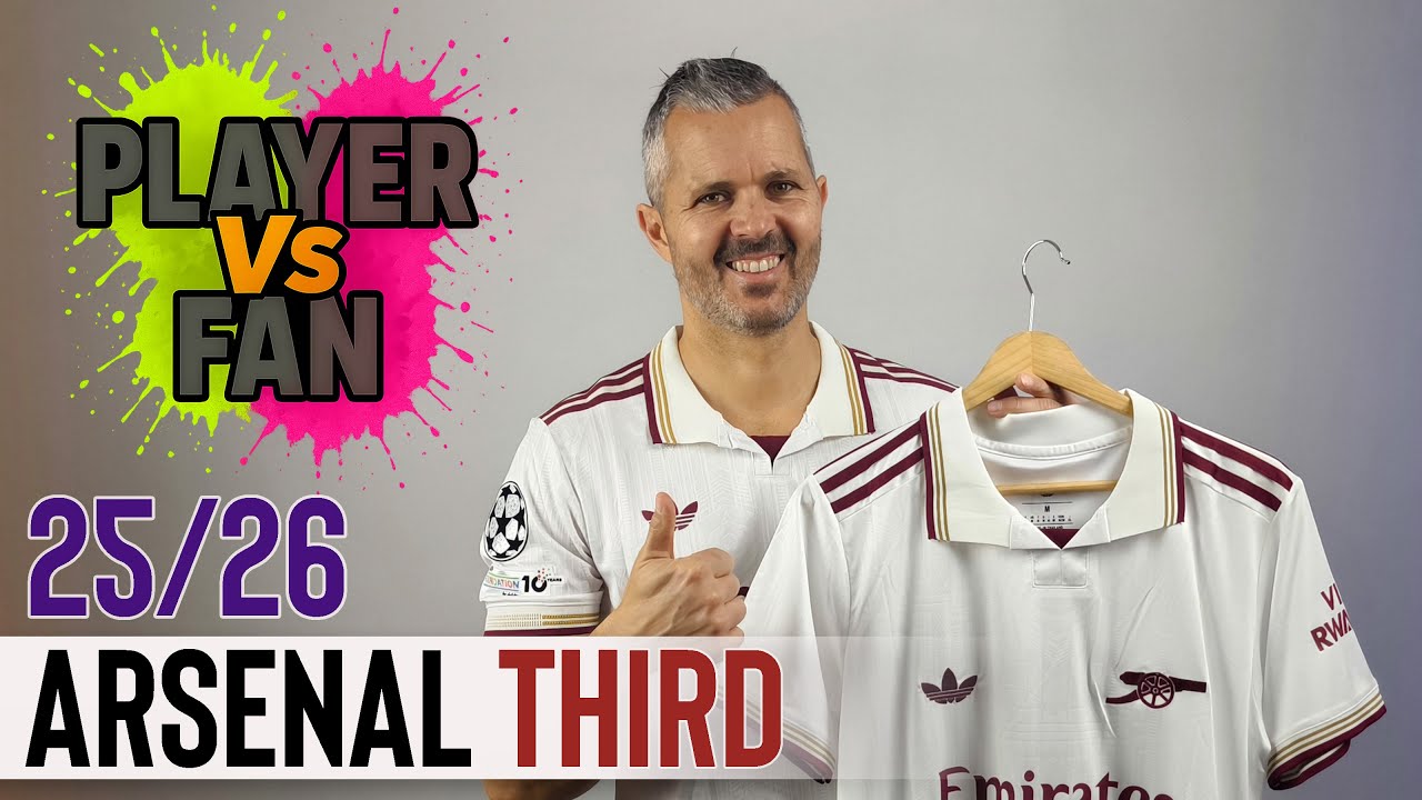 Third Arsenal Jersey 2025/26 – Player Version Vs Fan Version