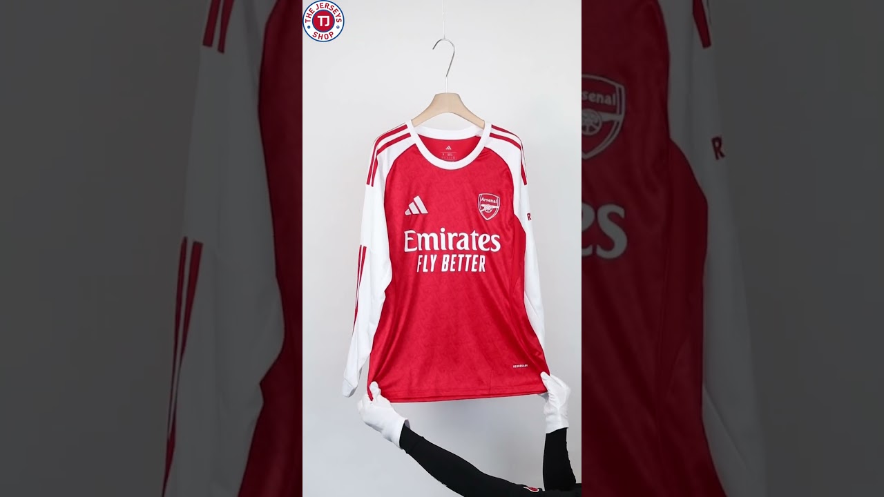TheJerseys | Arsenal Home Long Sleeve Jersey 2025/26 #football #footballjersey #arsenalfc