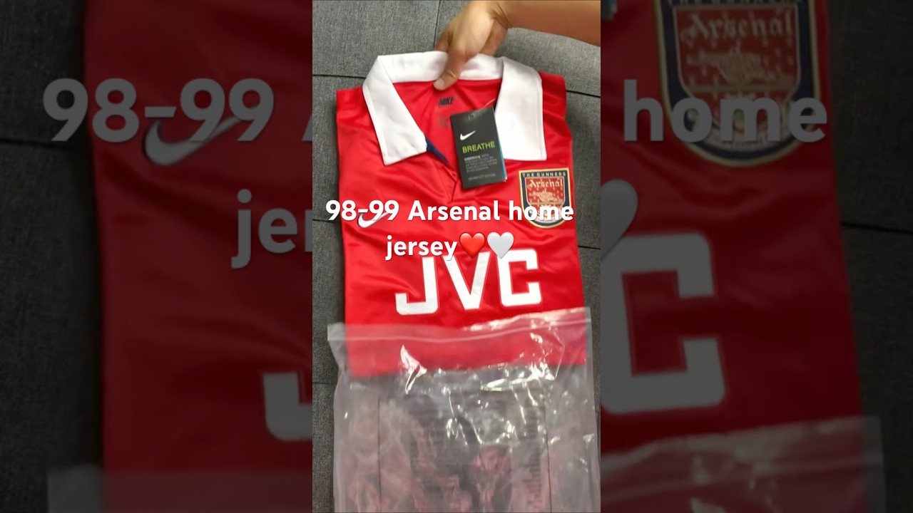 98-99 Arsenal home jersey❤️🤍#soccer #jersey #sportwear #arsenal  #football #worldcup
