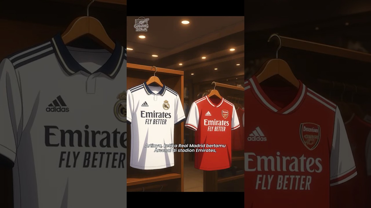 Kenapa jersey putih Madrid gak boleh dipakai saat bermain di stadion Arsenal? #shorts