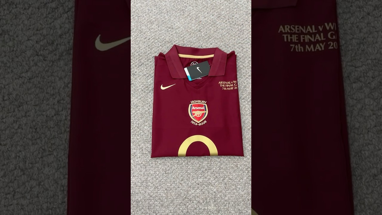 Retro 05/06 Arsenal home number 14 velvet patch #arsenal #football #jersey #gaming #realmadrid