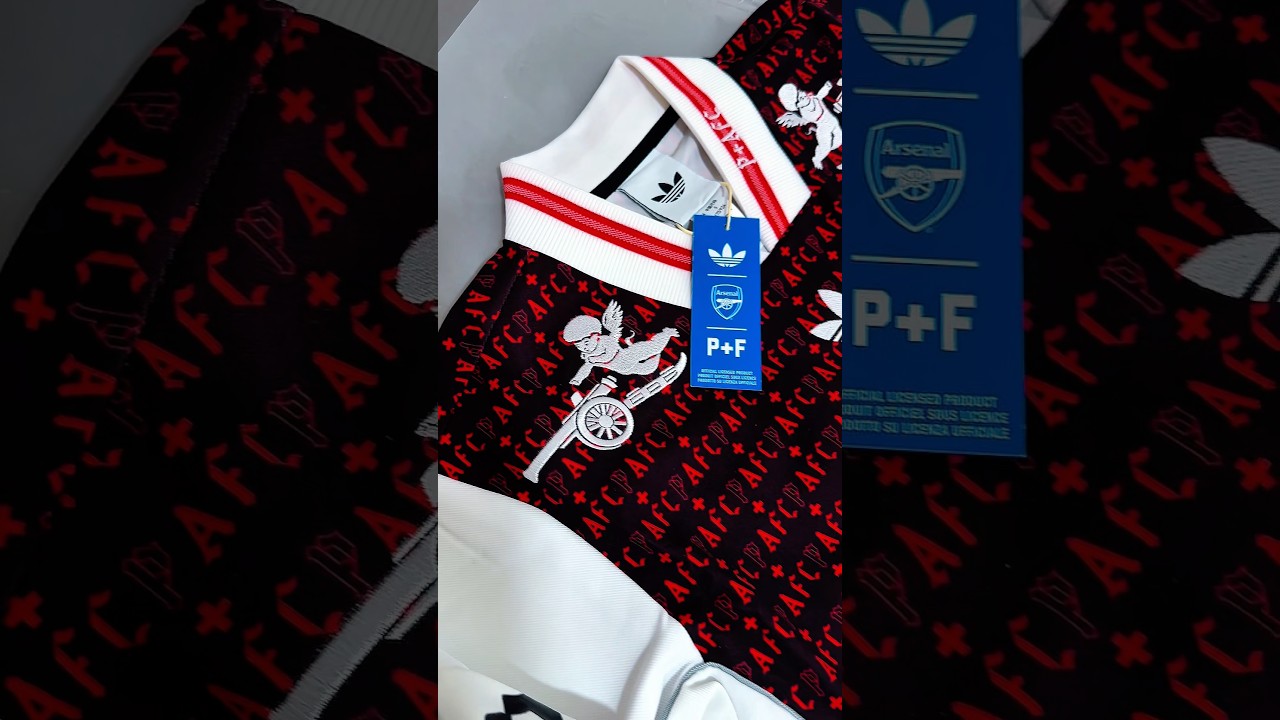 Straight from the packaging… Arsenal x Places+Faces jersey vibes  ♥️🤍 #arsen enal #jersey #adidas