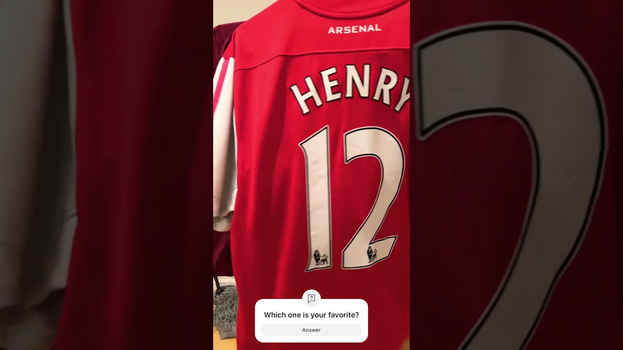 Thierry Henry Arsenal jersey collection. #thierryhenry #arsenal #soccer #futbol #football
