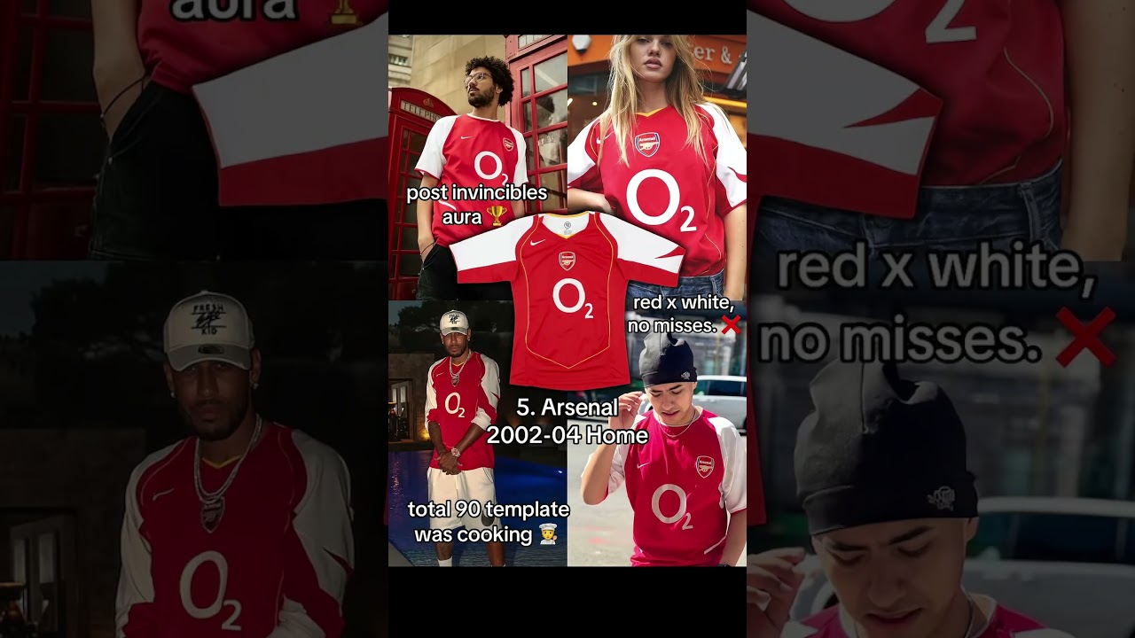 Which one is your favourite Arsenal jersey?🤩 #soccer #jersey #football