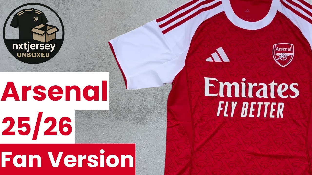 Arsenal (Fan Version) Home 25/26 – Detail Shots, Fit Check & Unboxing