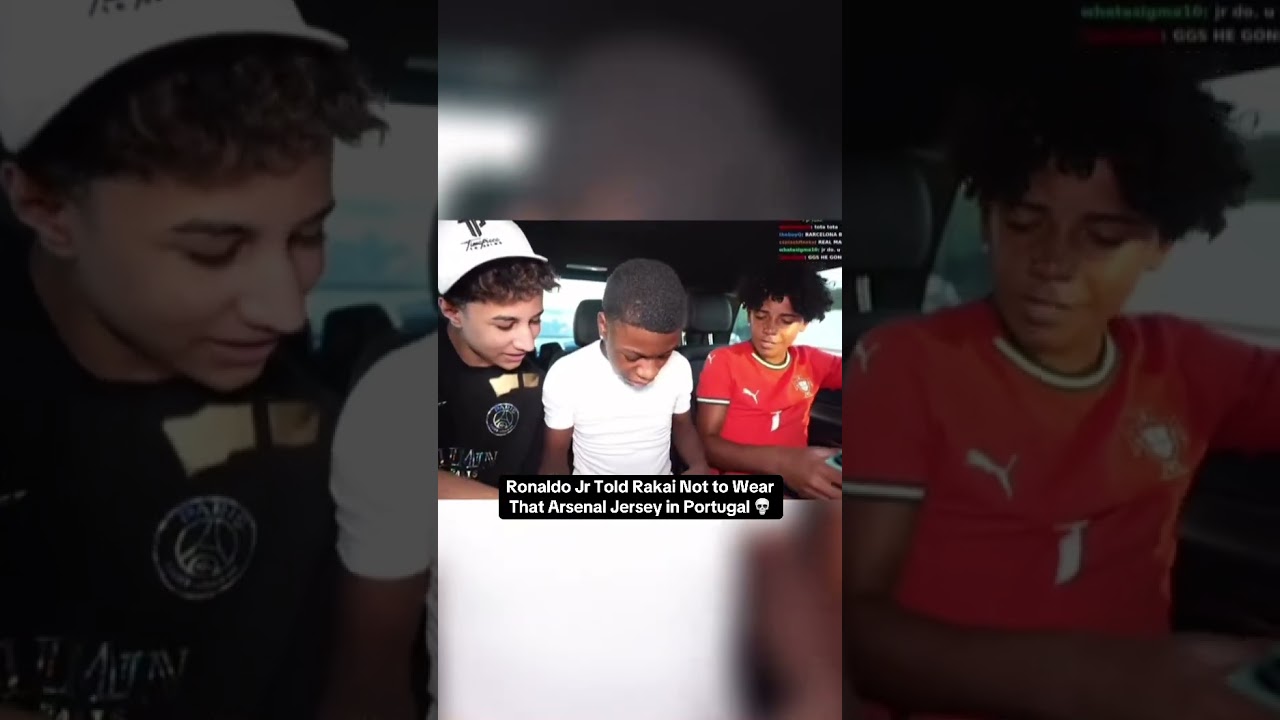 Arsenal Jersey is not allowed in Portugal #rakai #ronaldo #ronaldojr #viralshort #portugal #cr7 #fyp