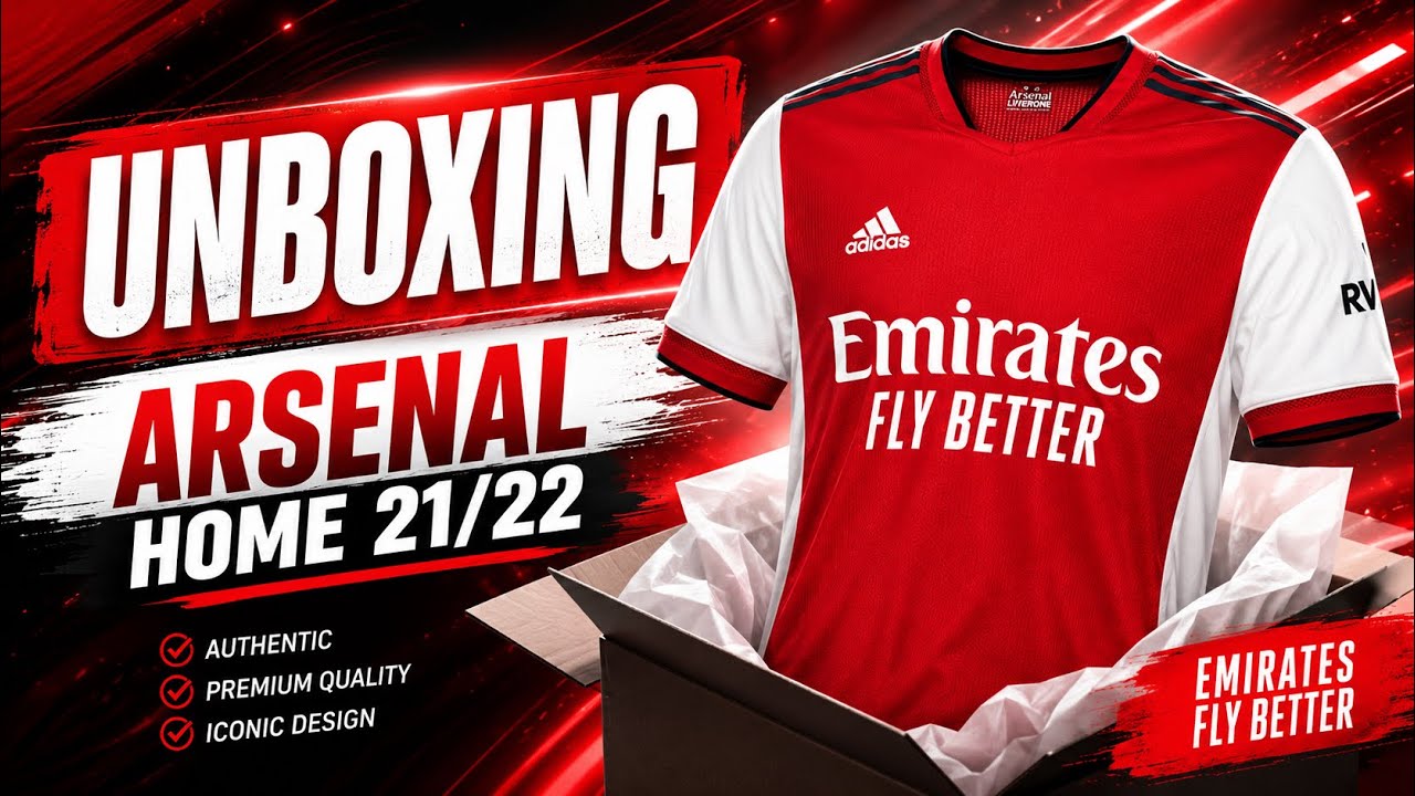 Arsenal jersey HOME kit 21/22 (player version – v1) Unboxing & Review / ASMR