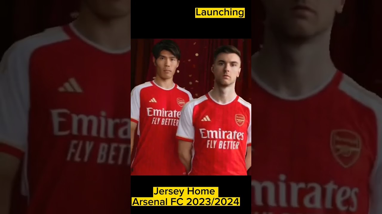 Launching, Jersey Home Arsenal 2023/2024.       #premierleague #arsenal #odegard #adidas