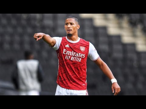 William saliba’s first match in a arsenal jersey