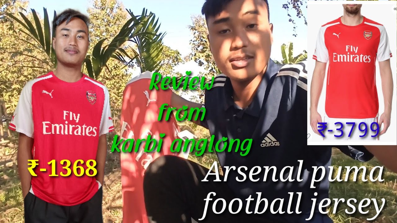 Puma Arsenal risk red and white Home jersey || #review || unboxing Arsenal Jersey.