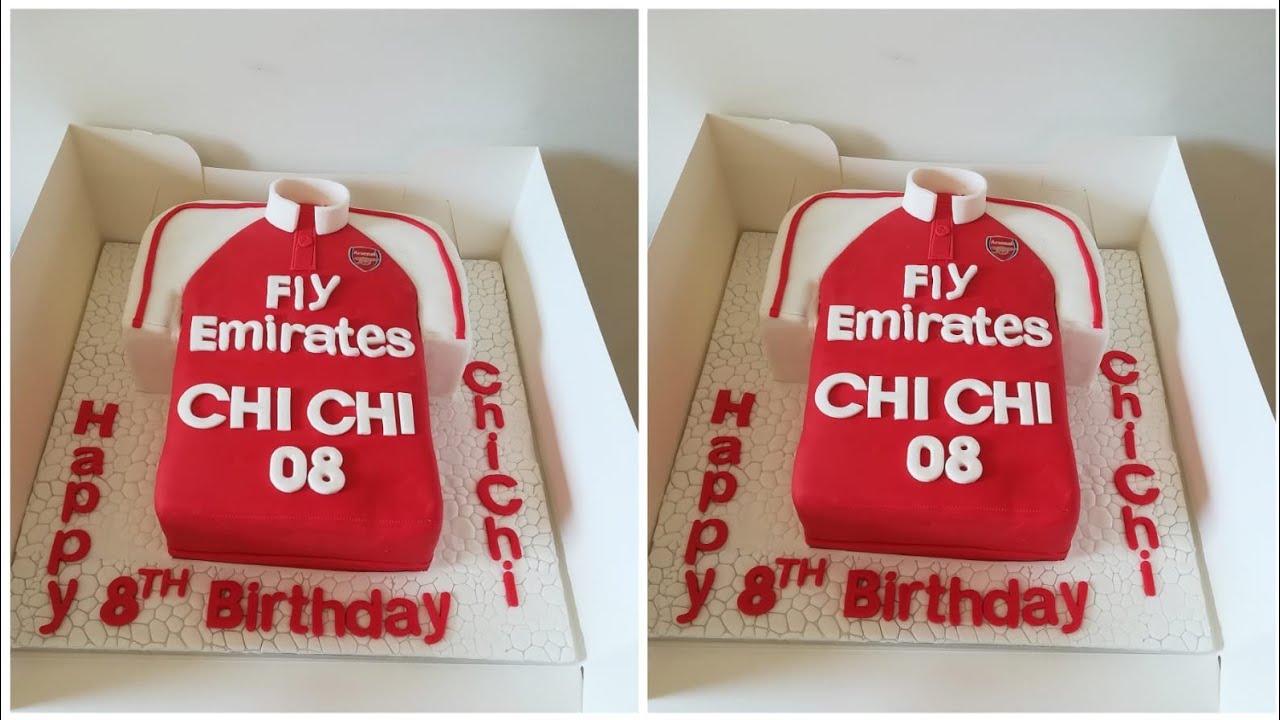 ARSENAL JERSEY CAKE