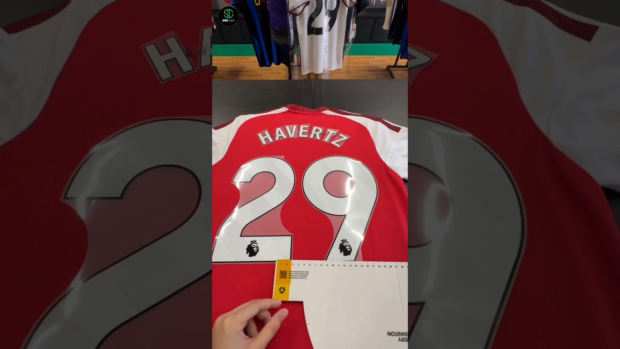 Arsenal Forward, Kai Havertz official EPL name and number print for Arsenal Home Shirt 2026/27 print