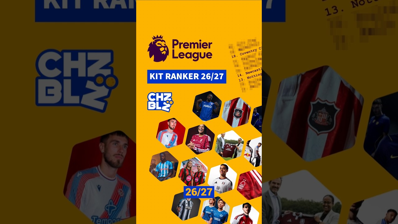 Premier League Kit Ranker 26/27 👕 (( Rapid Run ⏩️ ))