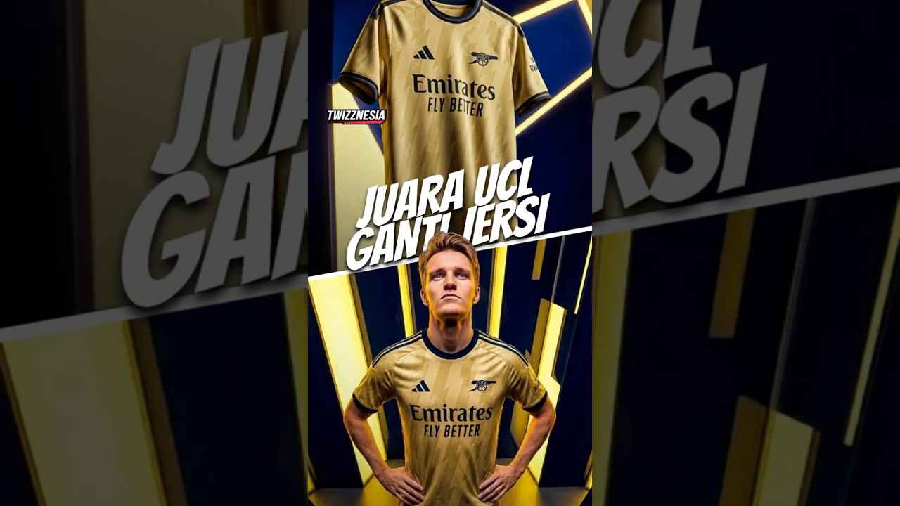 Arsenal pakai desain jersi baru jika mereka mengalahkan PSG dan menangkan Liga Champions. 😳😭