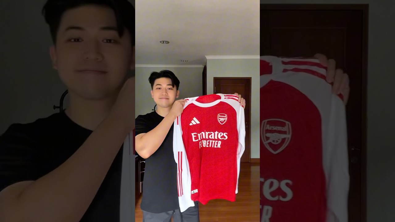 JERSEY ARSENAL HOME 2024/25🔥👌🏻 #footballshorts #arsenal #footballshirts #reviewjersey