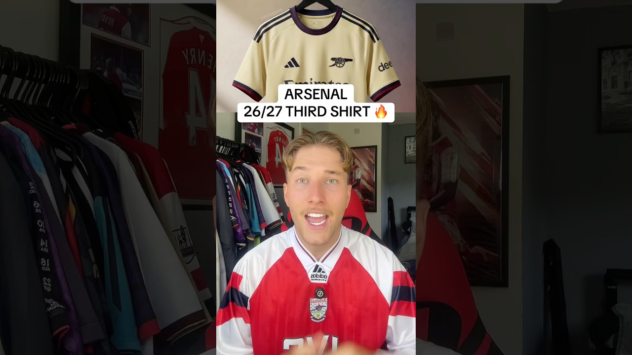 🚨 LEAKED – New Arsenal 26/27 Third Shirt 🔥😮💨 #Arsenal #FootballShirt #SoccerJersey