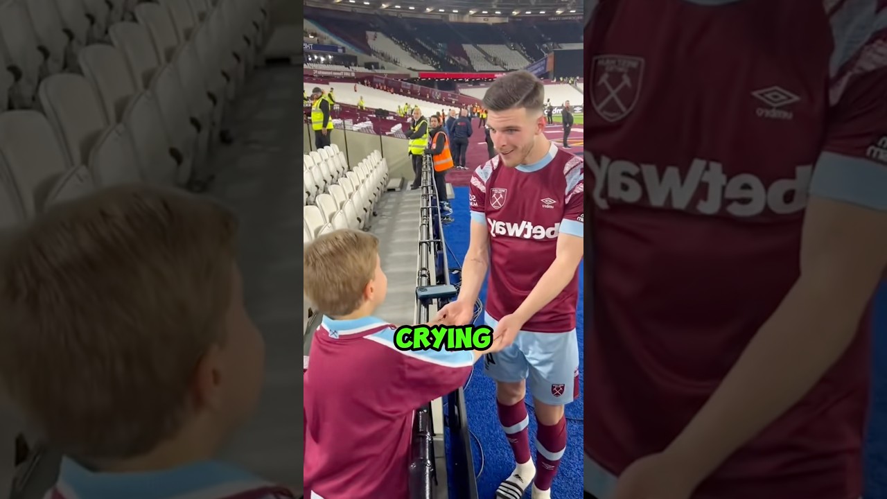 Declan Rice Gave His Jersey to a Crying Young Fan ❤️⚽🥹