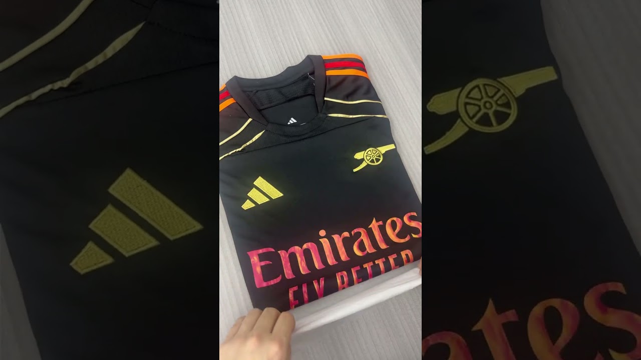 2025 Arsenal Black Football Jersey #football #footballjersey #arsenl #jersey #arsenalfc
