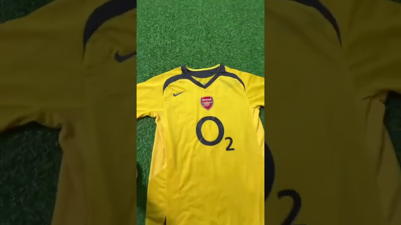 2005/06 Arsenal Away Jersey 🟡 Highbury Era Classic – Retro Perfection? #arsenal #football #soccer