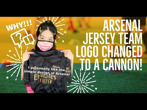 WHY? Arsenal Jersey team logo changed to a cannon!
