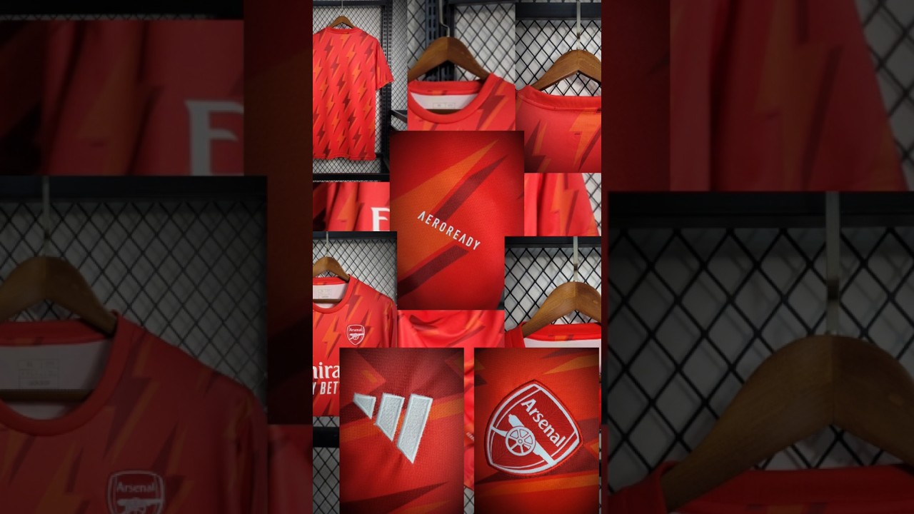 Arsenal 2022/23 Pre-Match Training Jersey👕#soccer #football #jersey #kit #arsenal #sport #adidas