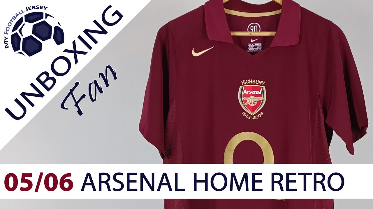 Arsenal Home Retro Jersey 05/06 Henry (JJSport24) Fan Version Unboxing Review