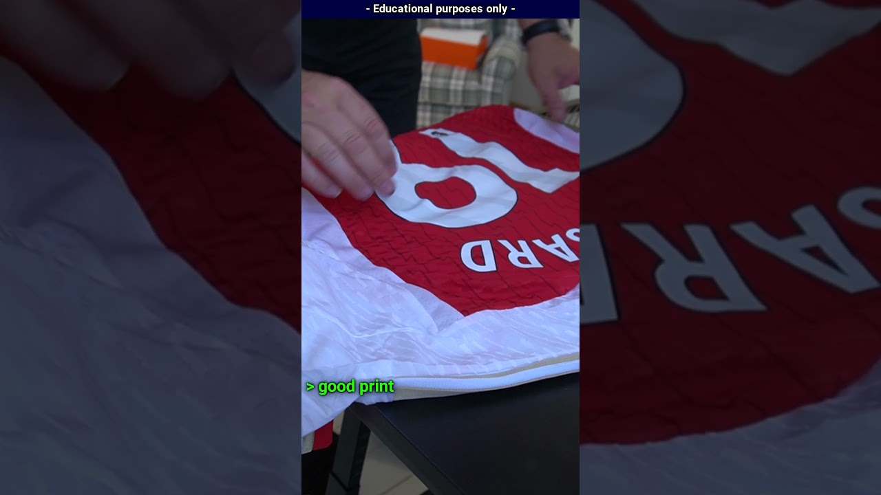 REAL or FAKE – ARSENAL FOOTBALL TOP🌟 #footballjersey #arsenal #football #realorfake