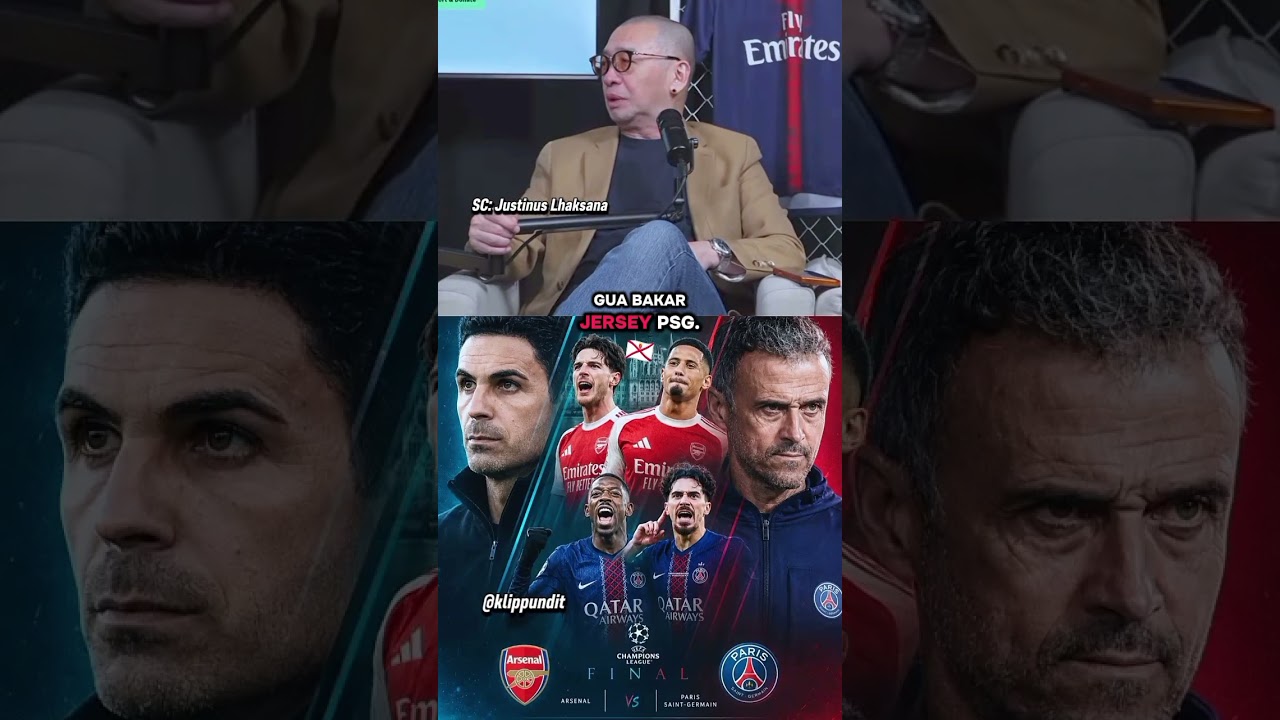 Koci: Kalo Arsenal kalah di final sama PSG, gua b4k4r Jersey PSG 😂
