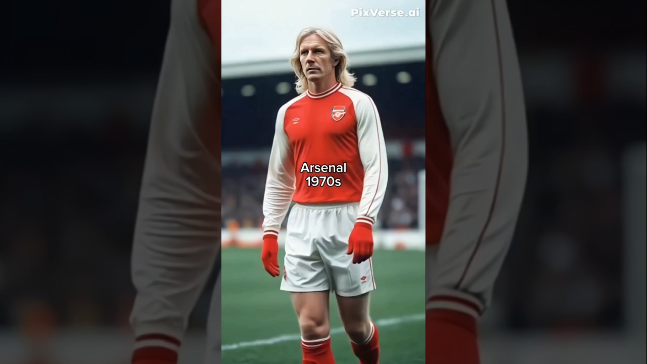 Arsenal 1970s #football #art #soccer #evolution #jersey #arsenal #legends