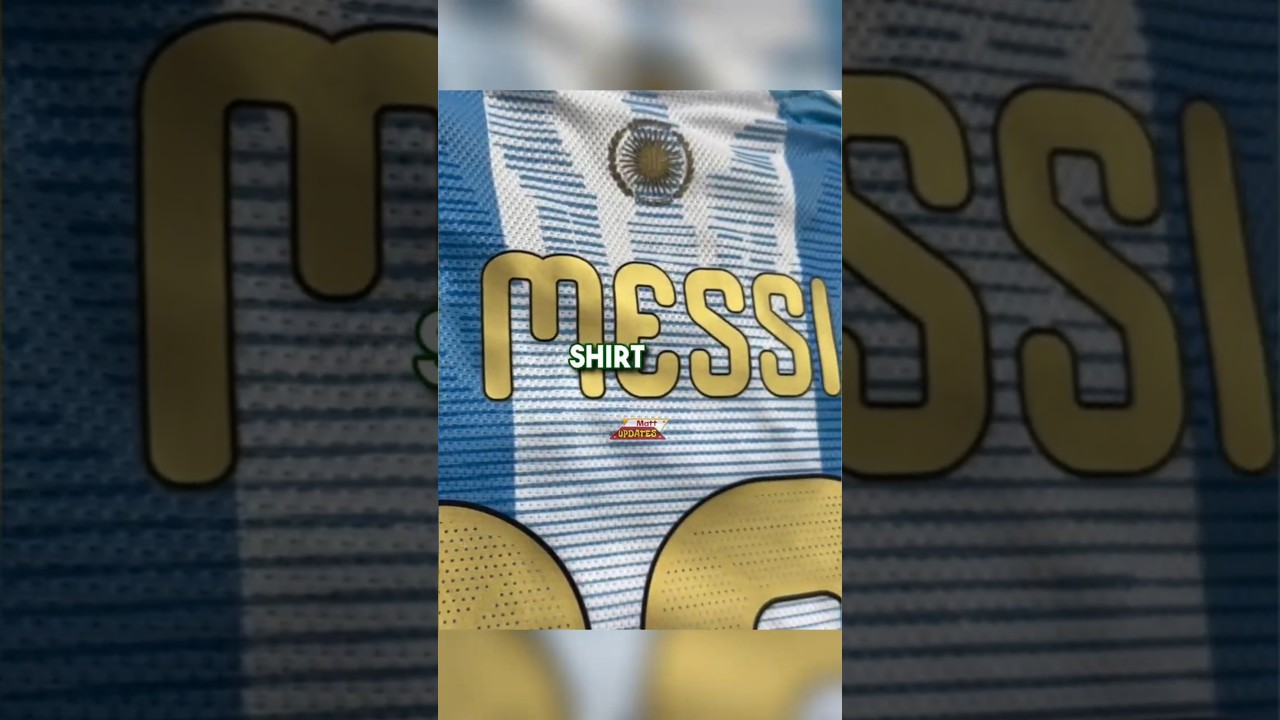 Messi’s farewell jersey has a hidden tribute #football #soccer #messi