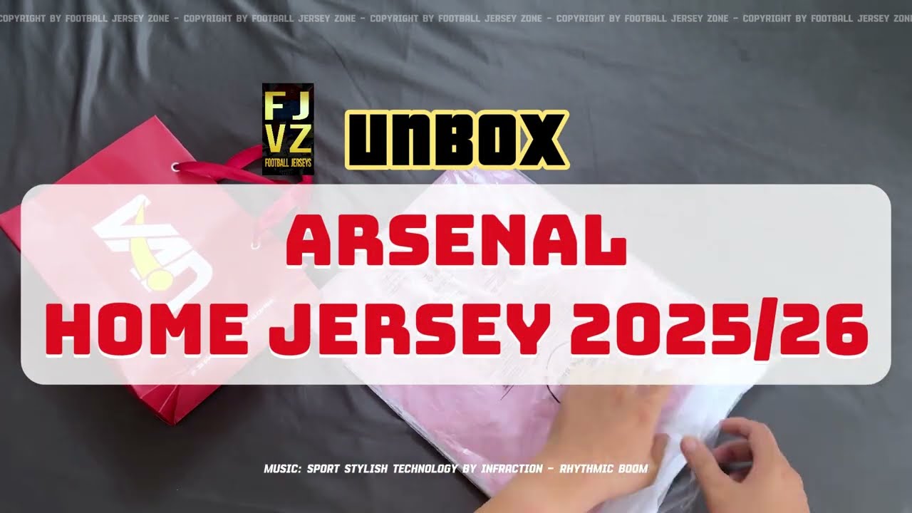 Unboxing Arsenal home jersey 2025/26