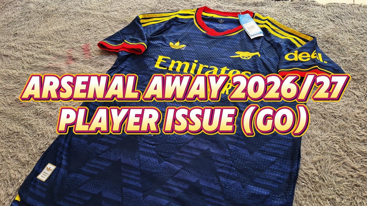 VERSI PLAYER ISSUE lebih cakep🥶🥶 REVIEW JERSEY ARSENAL AWAY 2026/27 PLAYER ISSUE (GO)