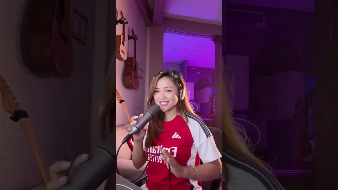 Singing My Heart Out in My Arsenal Jersey ⚽🎤#arsenal #arsenalfan #gunners #singer #cover`