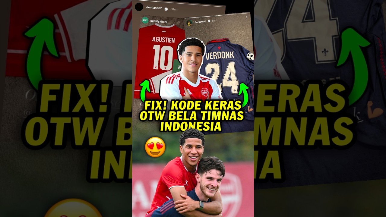 KODE KERAS! DEMIANE AGUSTIEN PAMER JERSEY CALVIN VERDONK DAN TIMNAS INDONESIA!