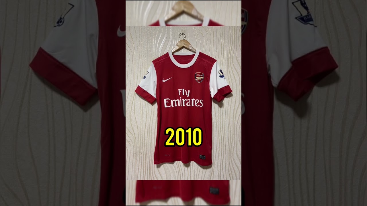Arsenal jersey evolution 🩷 #viral #football
