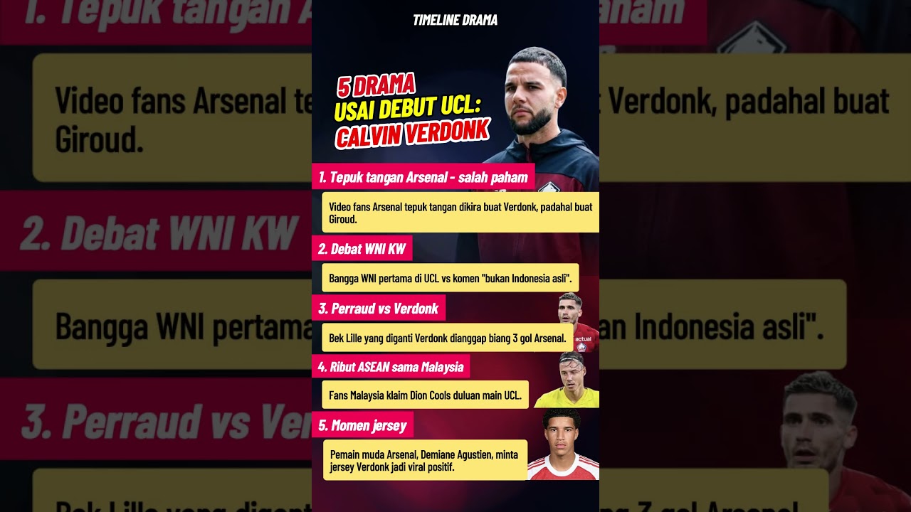 Timeline Rame! 5 Drama Usai Debut Verdonk #shorts