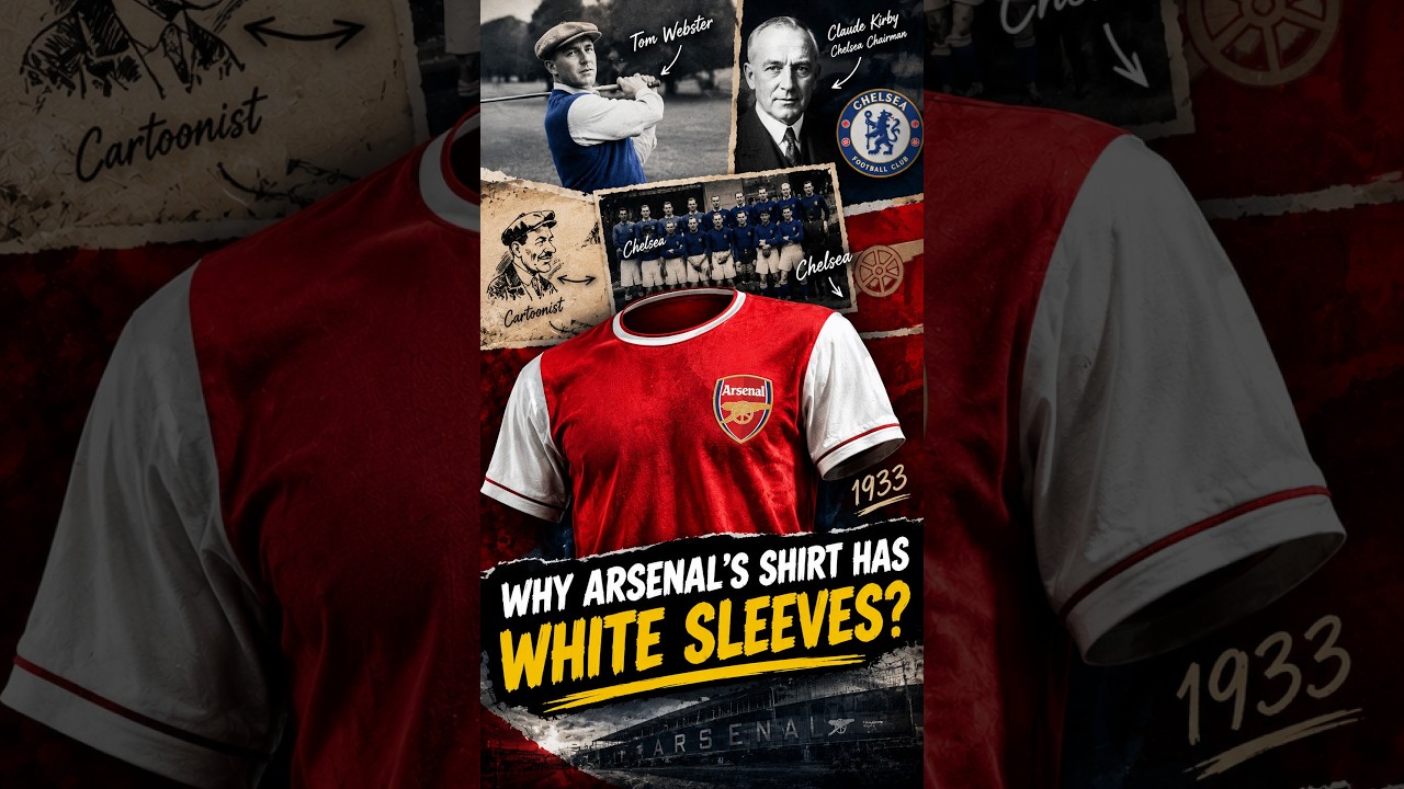 Why Does Arsenal’s Shirt Have White Sleeves? 🔴⚪️