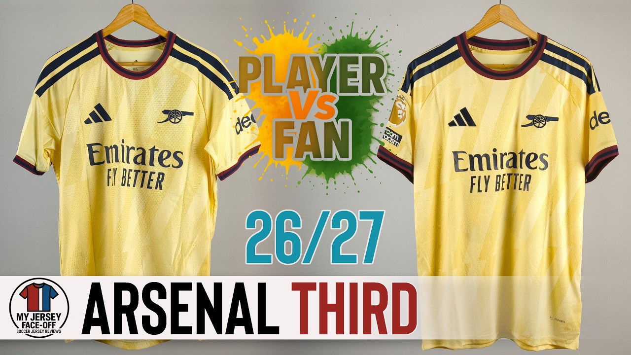 Arsenal Third Jersey 26/27 – Player Version Vs Fan Version